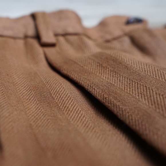 NWT Giorgio's of Palm Beach Pleated Linen Trousers - Picture 5 of 6